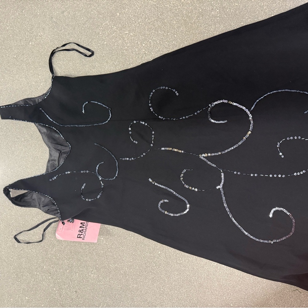 R & M dress with sequin black